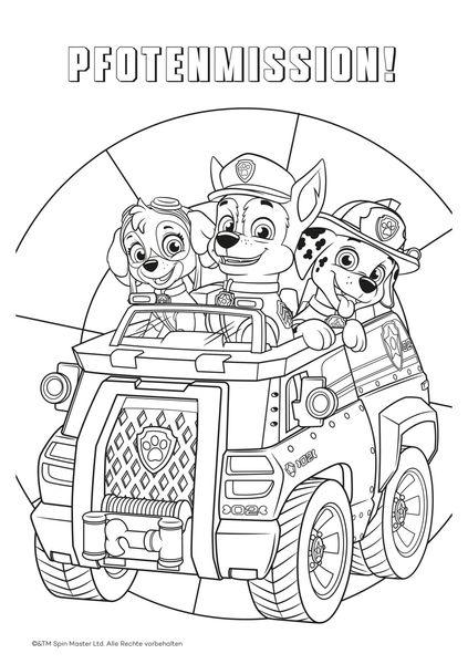 Produktbild: PAW Patrol Kindergartenheft: Heldenhafte Mal-Missionen