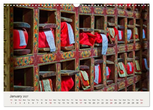 Produktbild: Buddhist Impressions of Ladakh (Wall Calendar 2027 DIN A3 landscape), CALVENDO 12 Month Wall Calendar