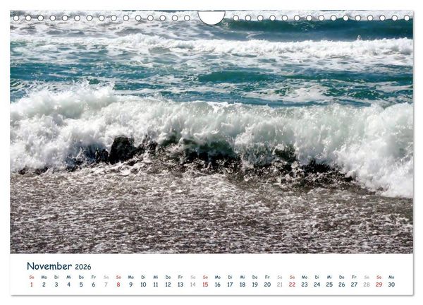 Produktbild: COSTA DEL SOL - Wellenspiel (Wandkalender 2026 DIN A4 quer), CALVENDO Monatskalender
