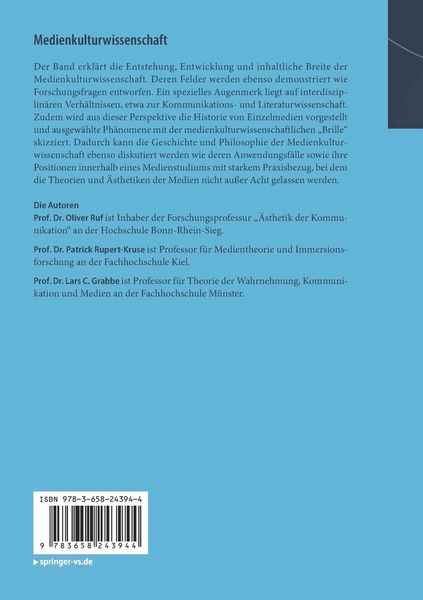 Produktbild: Medienkulturwissenschaft