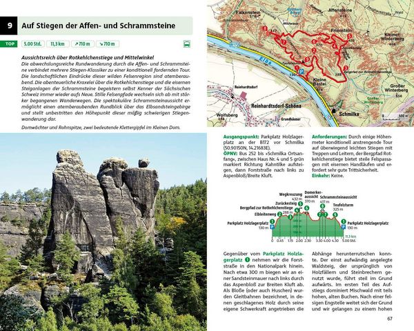 Produktbild: ROTHER Wanderbuch Wilde Wege Elbsandsteingebirge