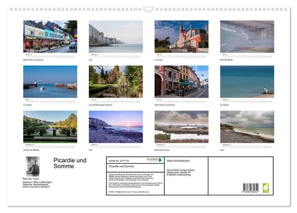 Produktbild: Picardie und Somme (Wandkalender 2027 DIN A2 quer), CALVENDO Monatskalender