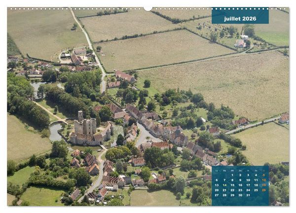 Produktbild: Le Berry secret, le Cher vu du ciel (Calendrier mural 2026 DIN A2 vertical), CALVENDO calendrier mensuel