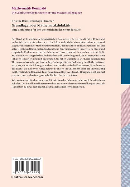 Produktbild: Grundlagen der Mathematikdidaktik