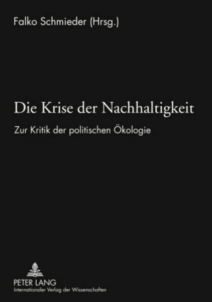 Produktbild: Die Krise der Nachhaltigkeit