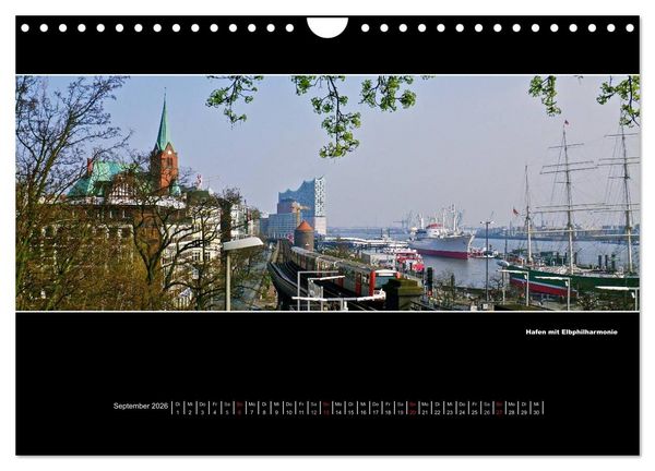 Produktbild: Hamburg Panoramen 2026 (Wandkalender 2026 DIN A4 quer), CALVENDO Monatskalender