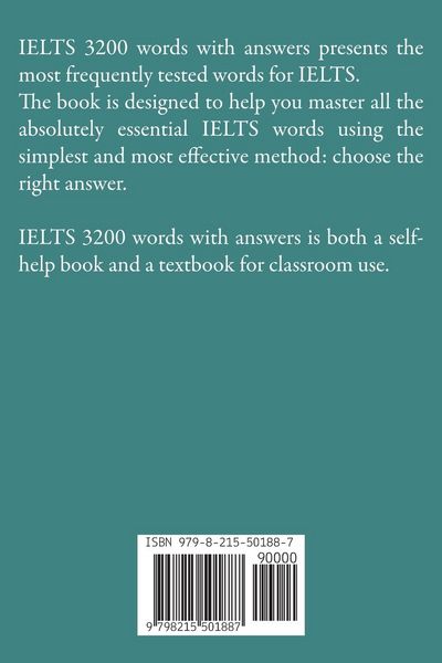 Produktbild: IELTS Vocabulary 3200 words with answer Key