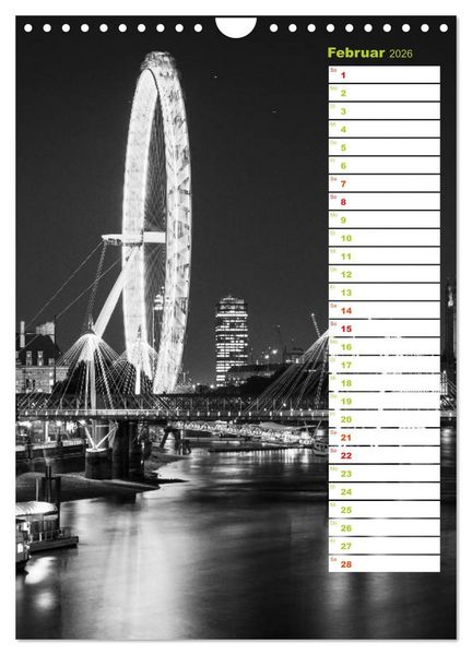 Produktbild: Big City London (Wandkalender 2026 DIN A4 hoch), CALVENDO Monatskalender