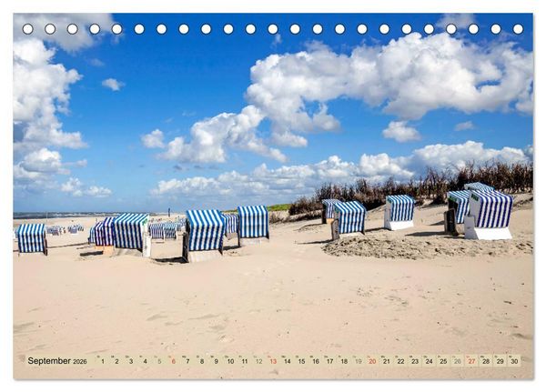 Produktbild: Norderney Spaziergang (Tischkalender 2026 DIN A5 quer), CALVENDO Monatskalender