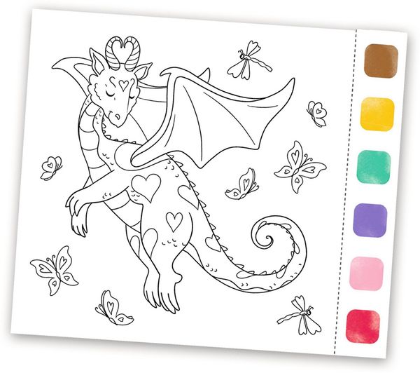 Produktbild: Aquarell-Gl&uuml;ck Drachenzauber