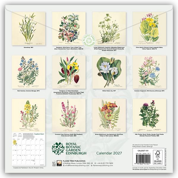 Produktbild: Royal Botanic Garden Edinburgh &ndash; Pflanzen 2027 &ndash; Original Flame Tree Publishing-Kalender [Kalender]