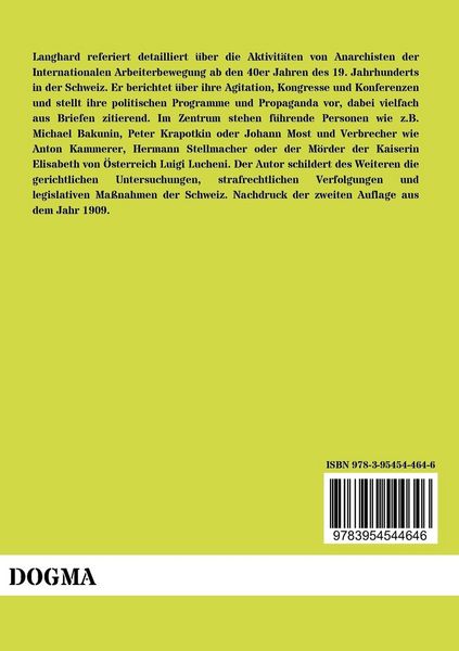 Produktbild: Die anarchistische Bewegung in der Schweiz