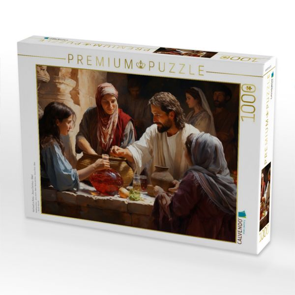 Produktbild: CALVENDO Puzzle Hochzeit zu Kana - Jesus Christus - Bibel | 1000 Teile Lege-Gr&ouml;&szlig;e 64x48cm Foto-Puzzle f&uuml;r gl&uuml;ckliche Stunden