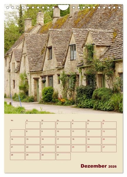 Produktbild: Die Cotswolds Englands gr&uuml;nes Herz (Wandkalender 2026 DIN A4 hoch), CALVENDO Monatskalender