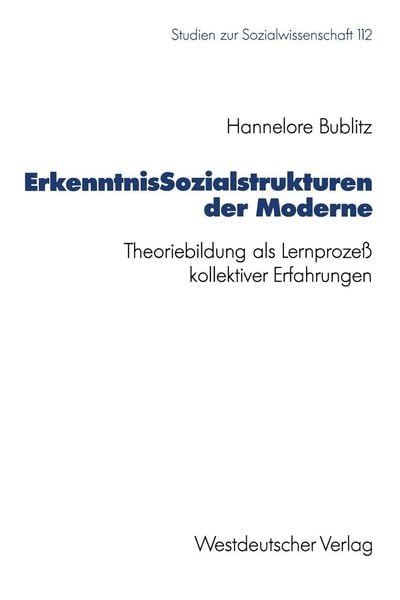 Produktbild: ErkenntnisSozialstrukturen der Moderne