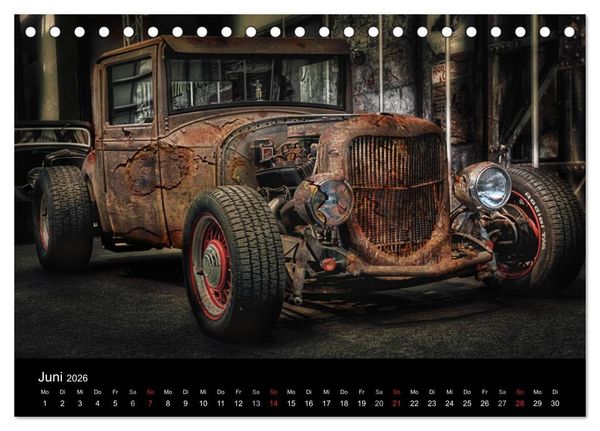 Produktbild: Au&szlig;ergew&ouml;hnliche Autos - Hot Rods (Tischkalender 2026 DIN A5 quer), CALVENDO Monatskalender
