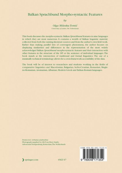 Produktbild: Balkan Sprachbund Morpho-Syntactic Features