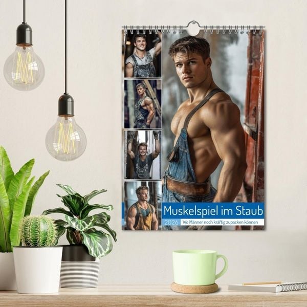 Produktbild: Muskelspiel im Staub (Wandkalender 2026 DIN A4 hoch), CALVENDO Monatskalender