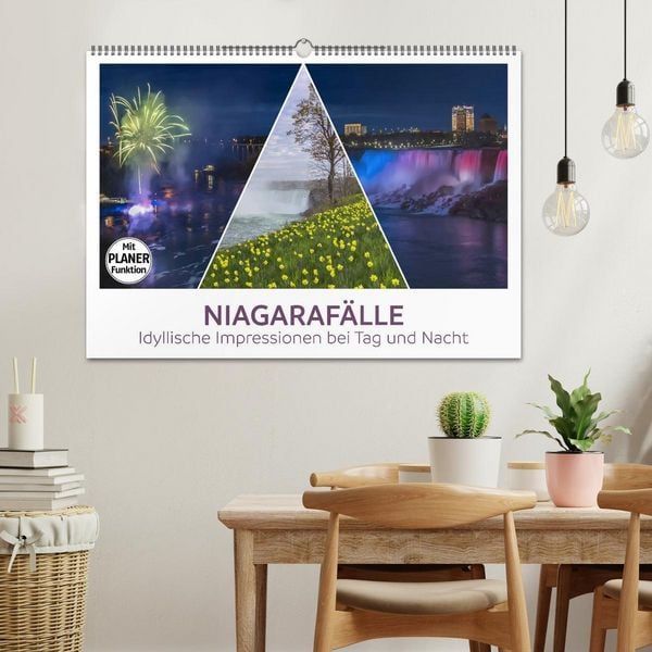 Produktbild: NIAGARAF&Auml;LLE Idyllische Impressionen bei Tag und Nacht (Wandkalender 2026 DIN A2 quer), CALVENDO Monatskalender