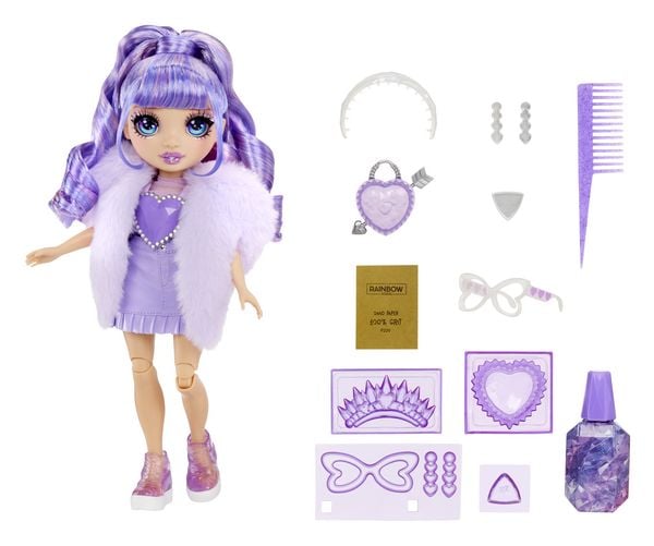 Produktbild: MGA Puppe Rainbow High Creative Crystals Fashion Doll Violet