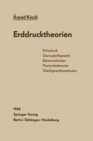 Produktbild: Erddrucktheorien