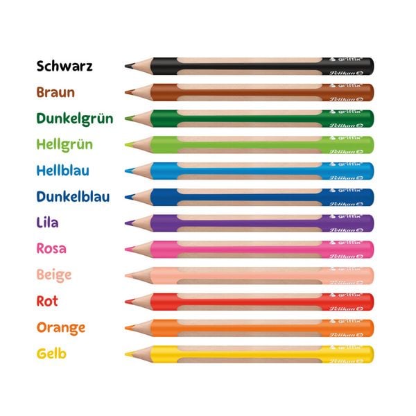 Produktbild: Pelikan Buntstifte griffix 12 Farben 12 St&uuml;ck