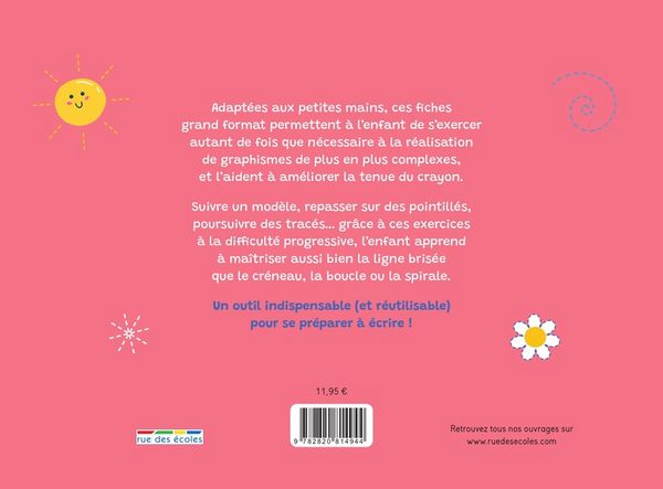 Produktbild: Graphisme : mes grandes fiches effa&ccedil;ables : maternelle