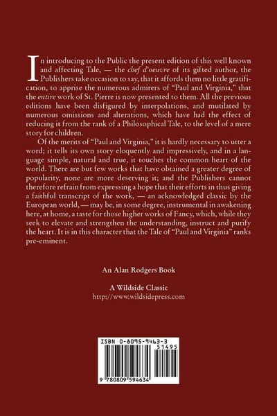 Produktbild: Paul and Virginia by Bernardin de Saint-Pierre, Fiction, Literary