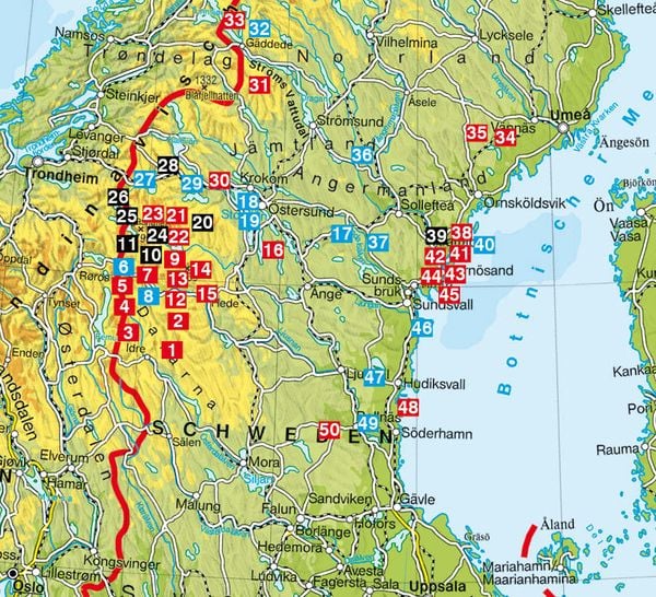 Produktbild: ROTHER Wanderf&uuml;hrer Schweden Mitte