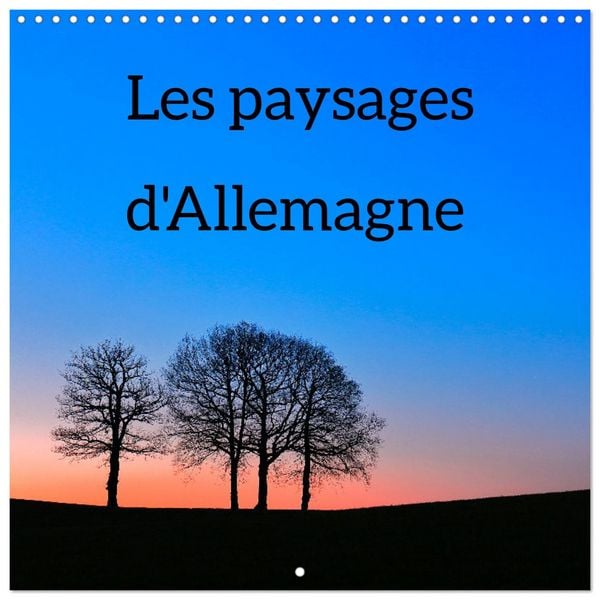 Produktbild: Les paysages d'Allemagne (Calendrier mural carr&eacute; 2026 30x30 cm) Calendrier double avec une page pour vos prises de notes