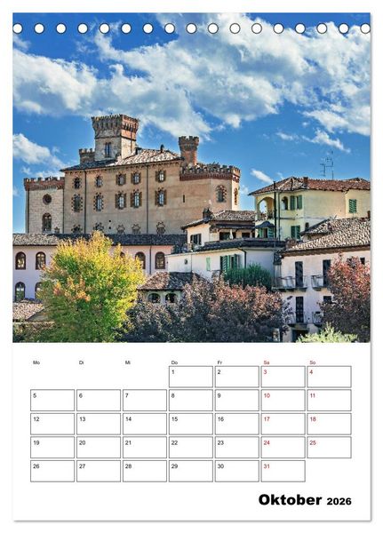 Produktbild: Piemont - Impressionen aus Norditalien (Tischkalender 2026 DIN A5 hoch), CALVENDO Monatskalender