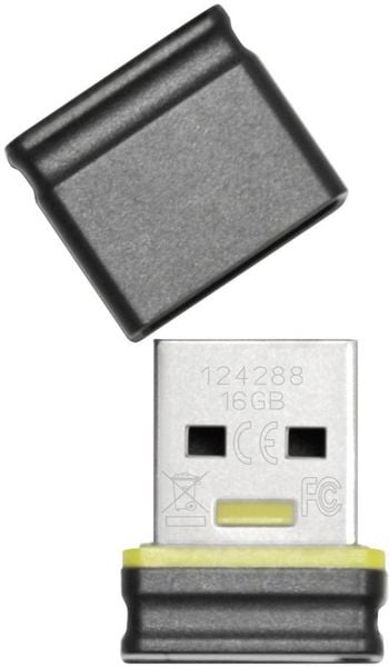 Platinum Mini USB-Stick 16GB Schwarz, Blau 177536 USB 2.0