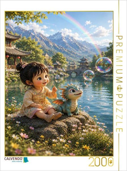 CALVENDO Puzzle Die Farben des Glücks | 2000 Teile Lege-Größe 90 × 67 cm Foto-Puzzle für glückliche Stunden