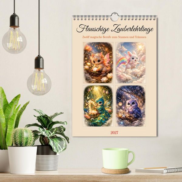Produktbild: Flauschige Zauberlehrlinge (Wandkalender 2027 DIN A4 hoch), CALVENDO Monatskalender