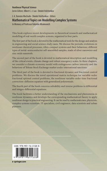 Produktbild: Mathematical Topics on Modelling Complex Systems