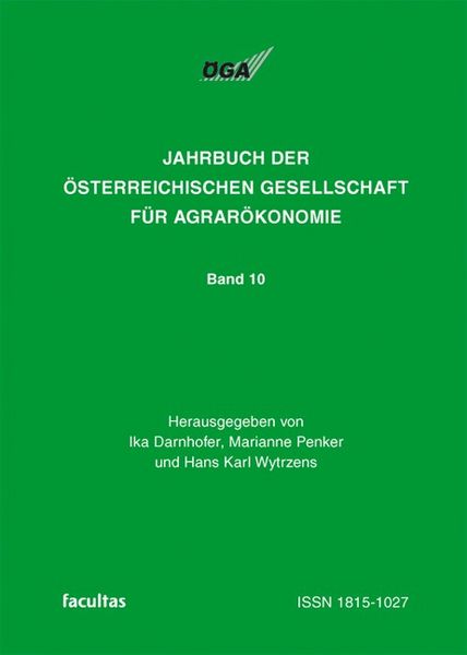 Produktbild: Jahrbuch der &Ouml;sterreichischen Gesellschaft f&uuml;r Agrar&ouml;konomie / Agrar&ouml;konomie zwischen Vision und Realit&auml;t