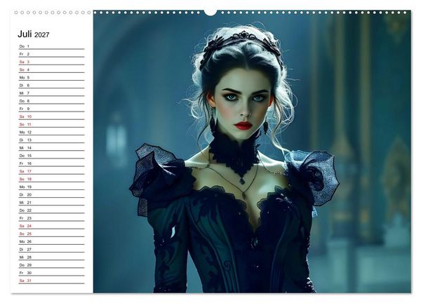 Produktbild: Geheimnisvolle Frauenportr&auml;ts (Wandkalender 2027 DIN A2 quer), CALVENDO Monatskalender