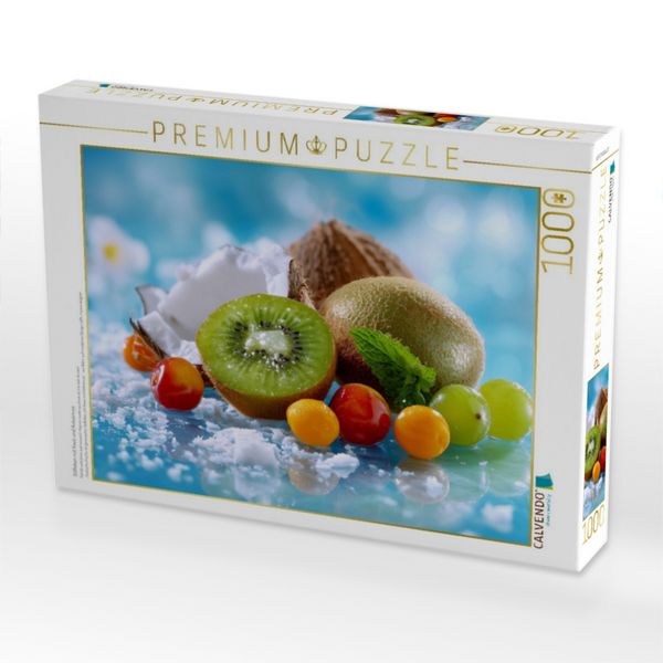 Produktbild: CALVENDO Puzzle Stillleben mit Kiwis und Kokosnuss | 1000 Teile Lege-Gr&ouml;&szlig;e 64x48cm Foto-Puzzle f&uuml;r gl&uuml;ckliche Stunden