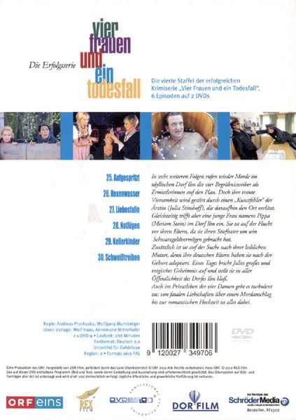 Produktbild: Vier Frauen und ein Todesfall - Staffel 4 [2 DVDs]