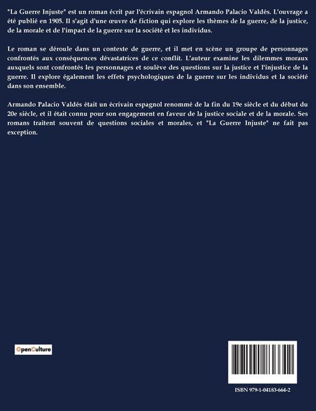 Produktbild: La Guerre Injuste