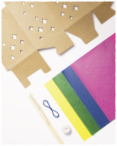Produktbild: FOLIA Bastelartikel DIY Laterne MILKY WAY, inkl. 1 LED-Licht und Batterien