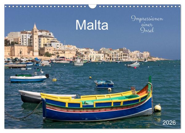 Produktbild: Malta. Impressionen einer Insel (Wandkalender 2026 DIN A3 quer), CALVENDO Monatskalender