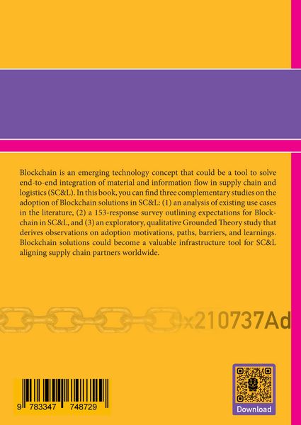 Produktbild: Blockchain Adoption in Supply Chain Management and Logistics