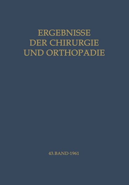 Produktbild: Ergebnisse der Chirurgie und Orthop&auml;die