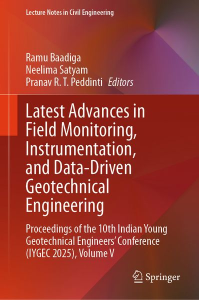 Produktbild: Latest Advances in Field Monitoring, Instrumentation, and Data-Driven Geotechnical Engineering