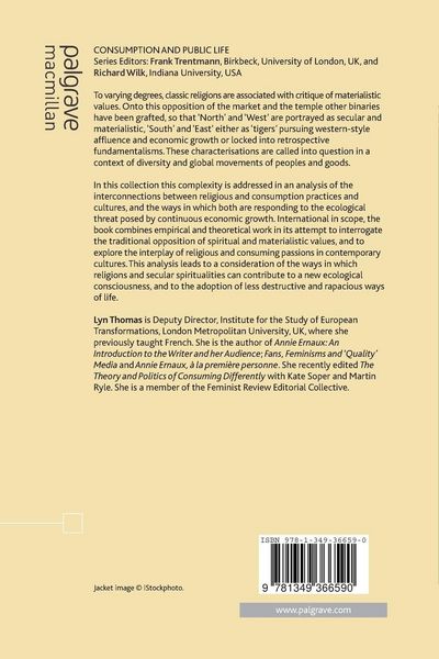 Produktbild: Religion, Consumerism and Sustainability