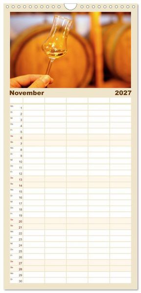 Produktbild: Familienplaner 2027 - Whisky: Reine Geschmacksache mit 5 Spalten (Wandkalender, 21 x 45 cm) CALVENDO