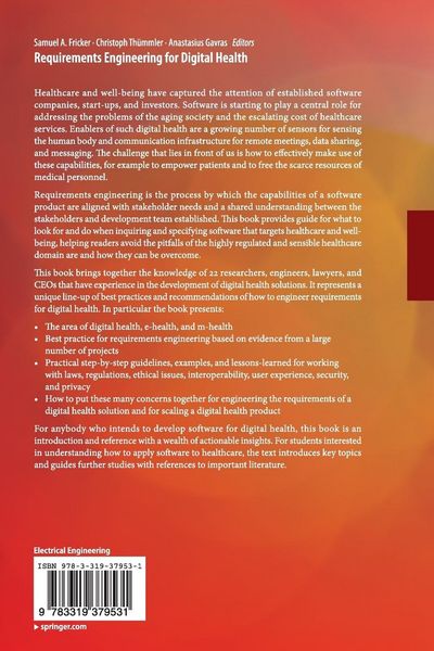 Produktbild: Requirements Engineering for Digital Health