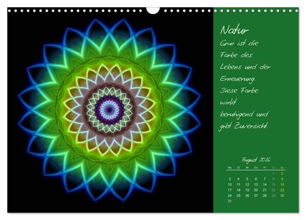 Produktbild: Kleine Chakrenlehre (Wandkalender 2026 DIN A3 quer), CALVENDO Monatskalender