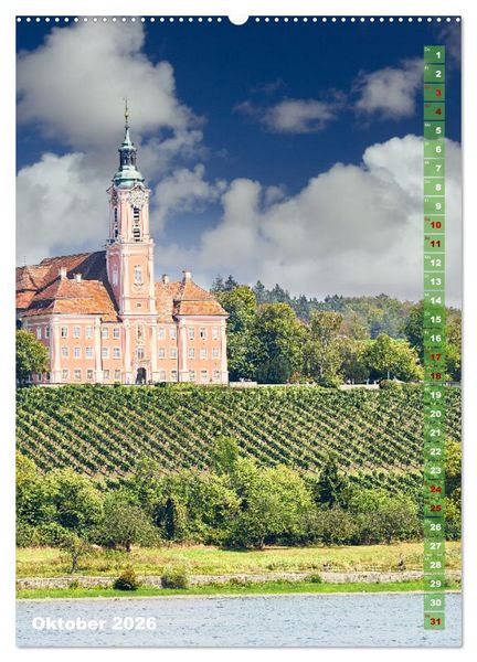 Produktbild: &Uuml;berlingen Perle am Bodensee (Wandkalender 2026 DIN A2 hoch), CALVENDO Monatskalender